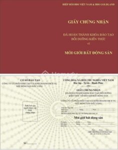 chứng nhận hoàn thành