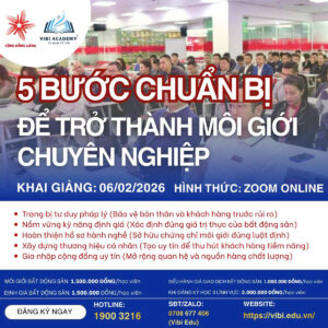 5 BƯỚC ĐỂ THÀNH MÔI GIỚI CHUYÊN NGHIỆP