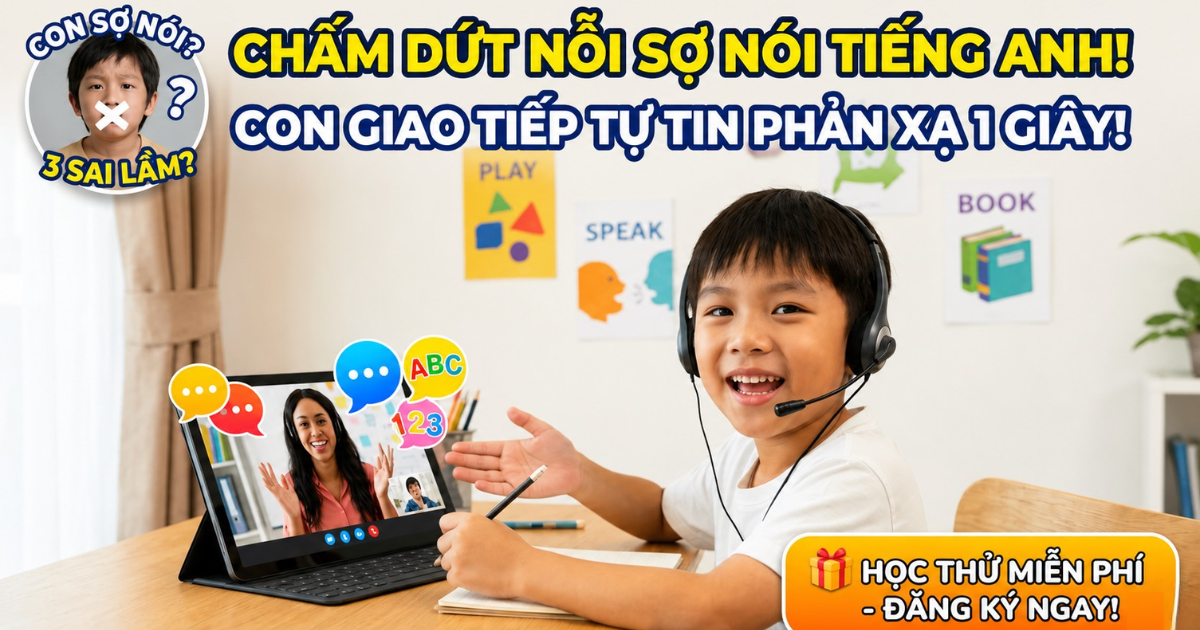 Chấm Dứt Cách Học Sai Lầm Tiếng Anh Cho Bé