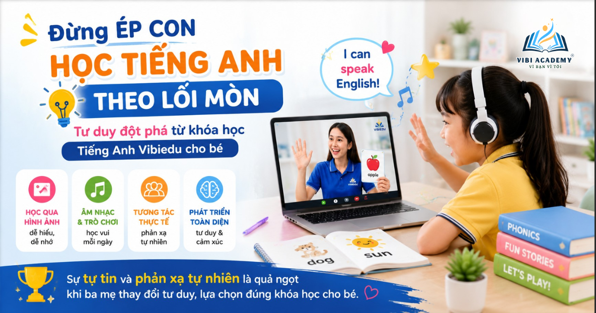 KHÓA HỌC TIẾNG ANH CHO BÉ